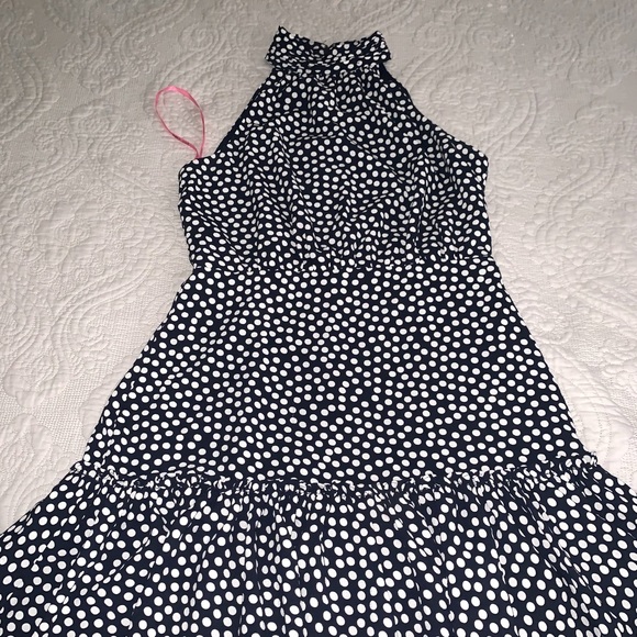 Betsey Johnson Polka dot Navy Blue Size 6 - Picture 1 of 1